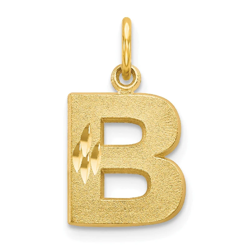 14k Initial B Charm