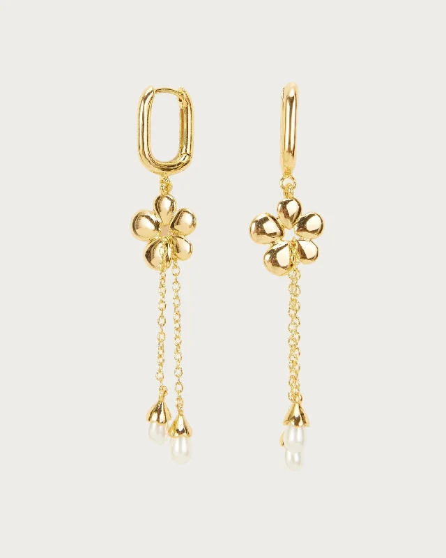 Camille Flower Drop Earrings