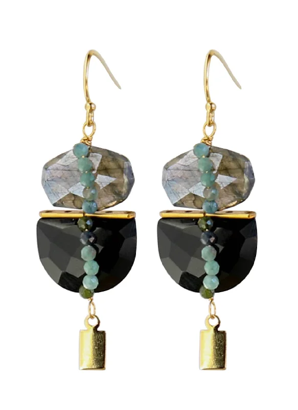 Duet Earrings in Black