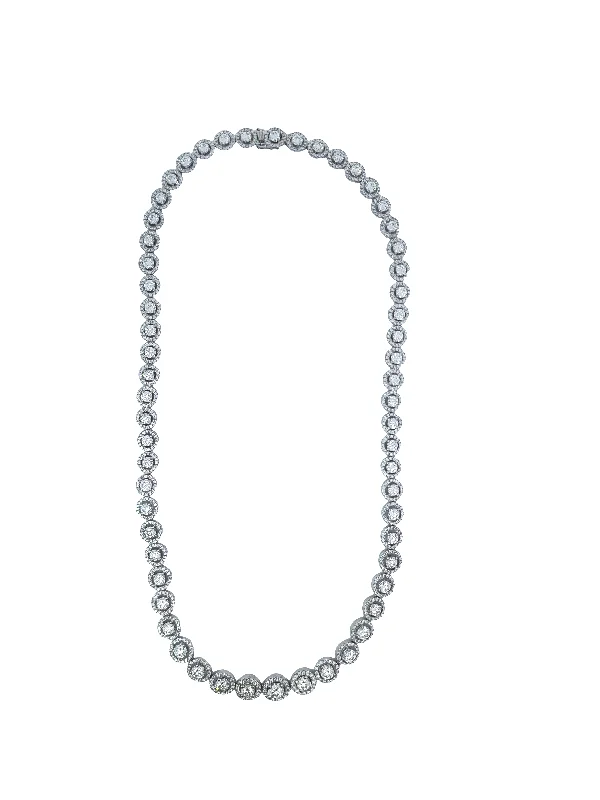 Forevermark 14.39 Cttw. White Gold DIamond Multi-Halo Necklace