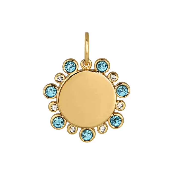 Goldbug March Birthstone Pendant