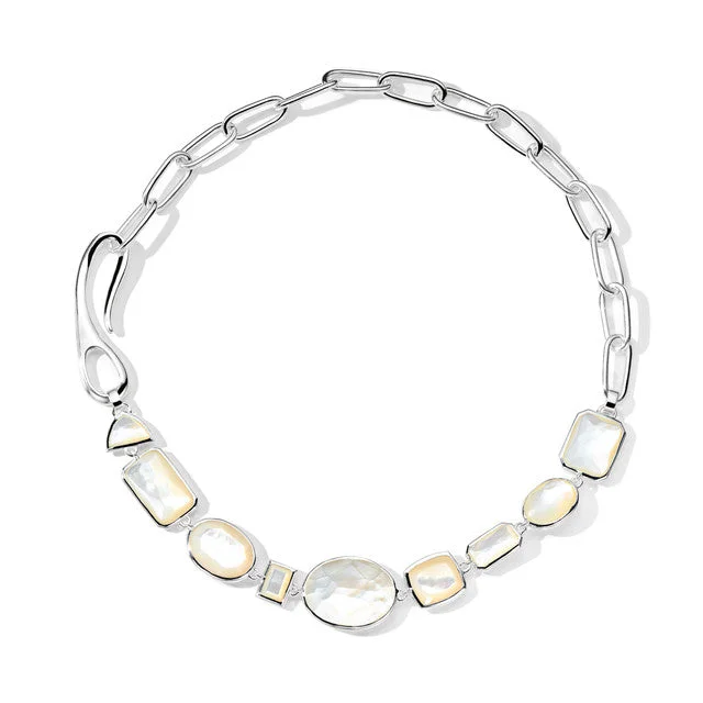 IPPOLITA Rock Candy Large Mix-Cut Stone and Linea Link Necklace