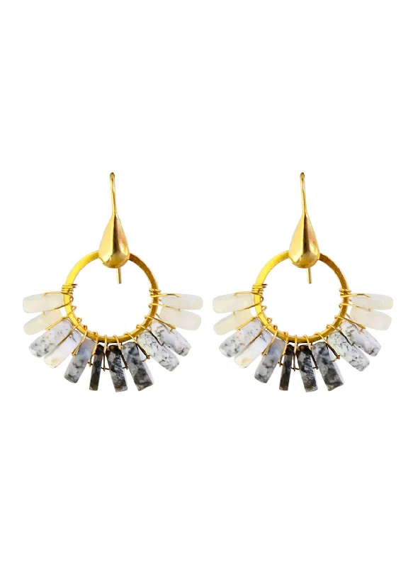 Jalisco Earrings in White