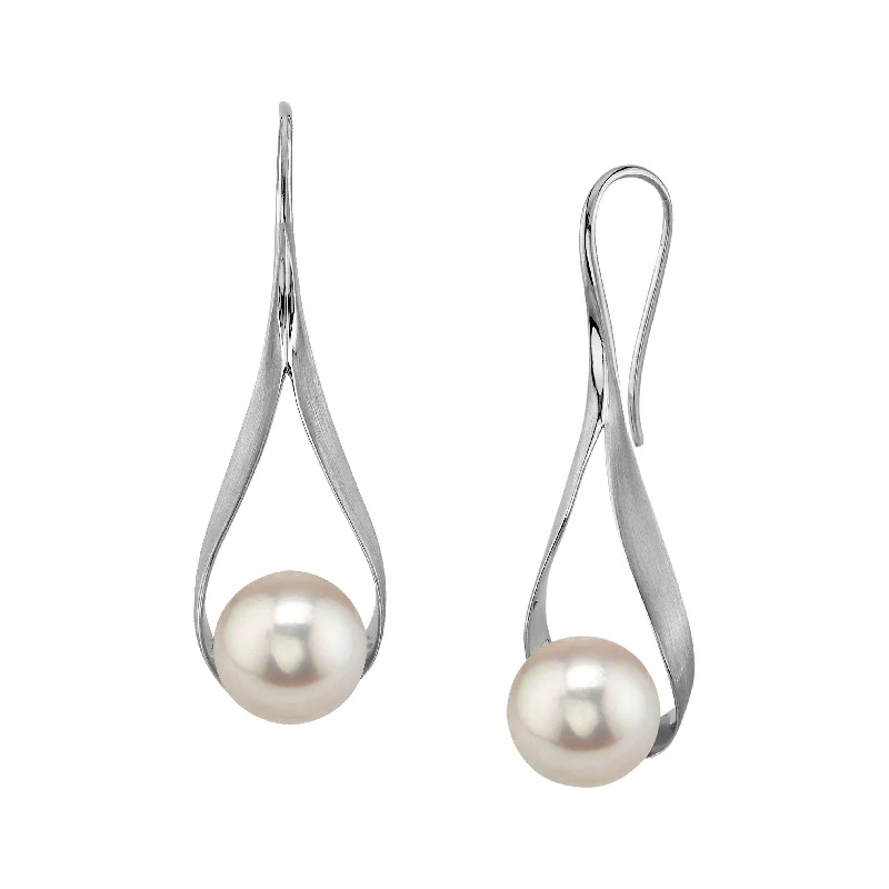 Japanese Akoya Pearl Ceres Dangle Earrings