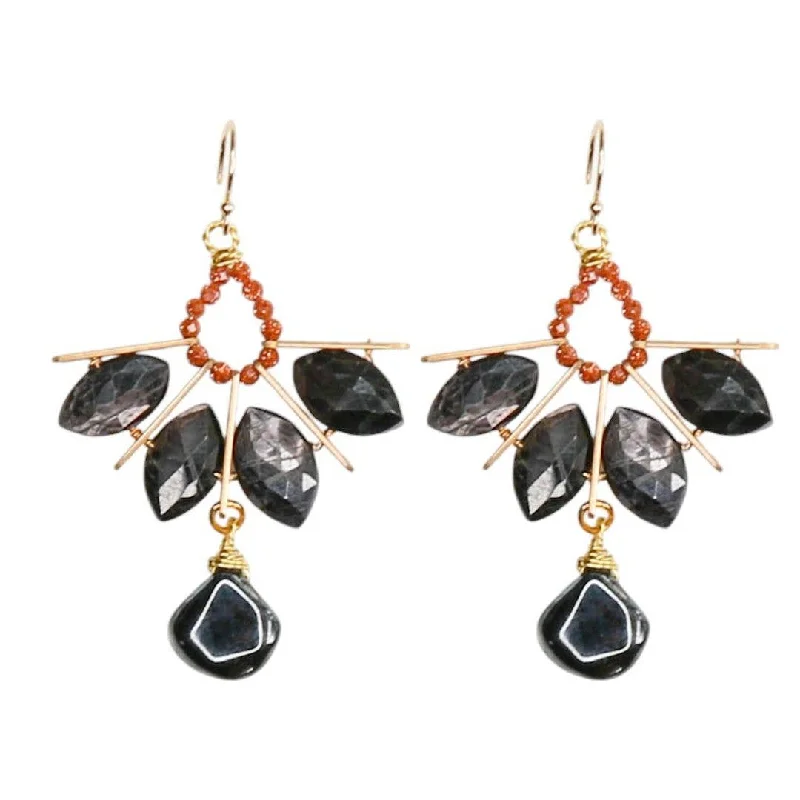 Persia Earrings in Blacks