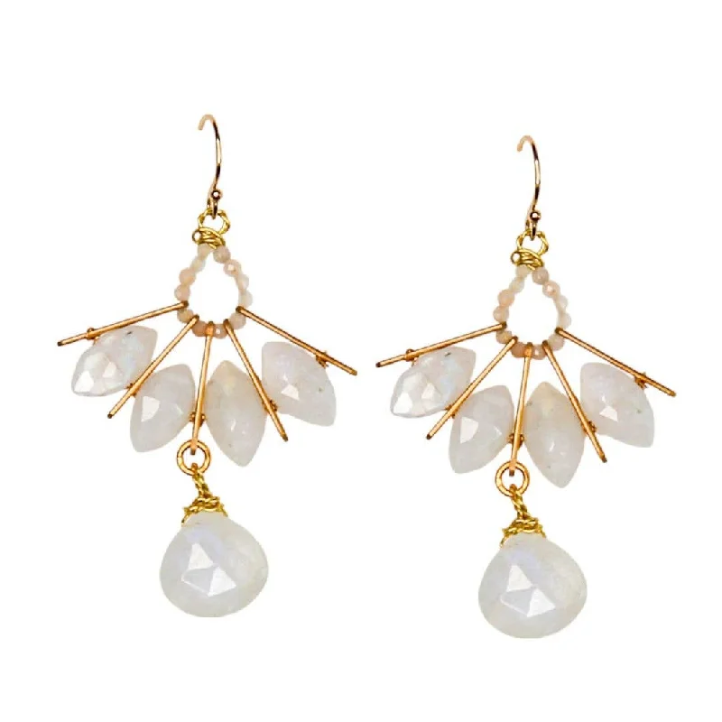 Persia Earrings in Moonstone