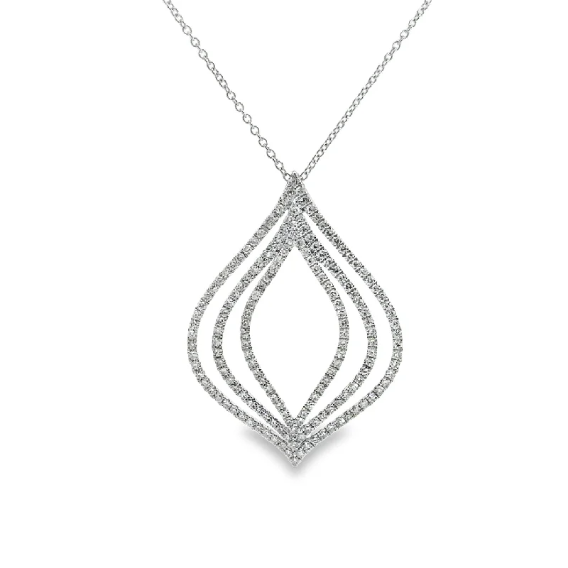 Platinum Diamond Fashion Pendant