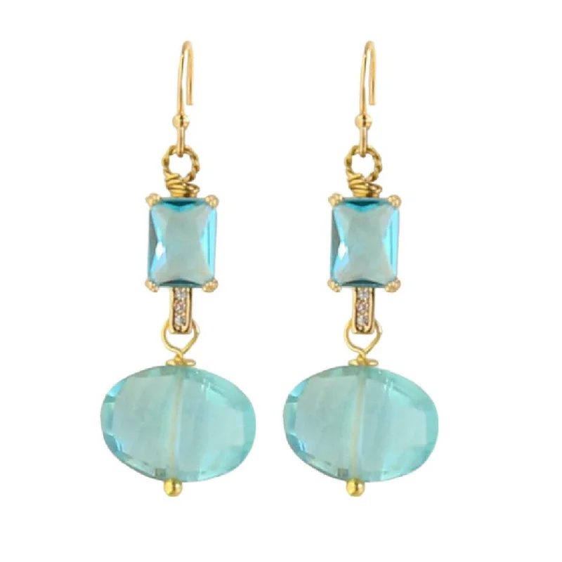 Socialite Earrings in Chalcedony