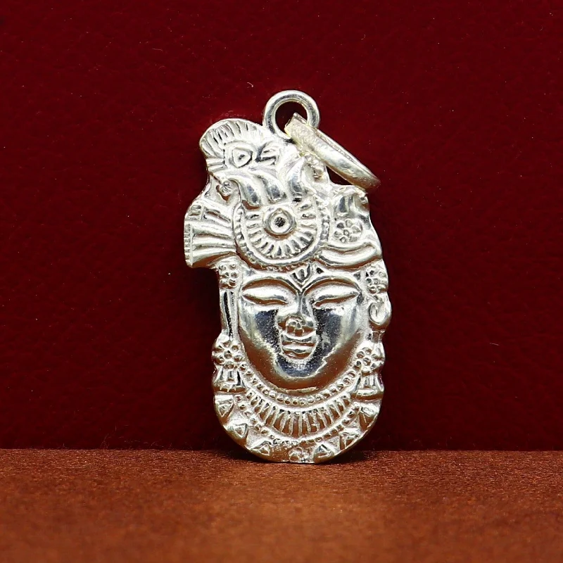 Solid sterling silver handmade Hindu Lord krishna shrinathji tiny pendant, amazing designer fabulous pendant unisex gifting jewelry ssp623