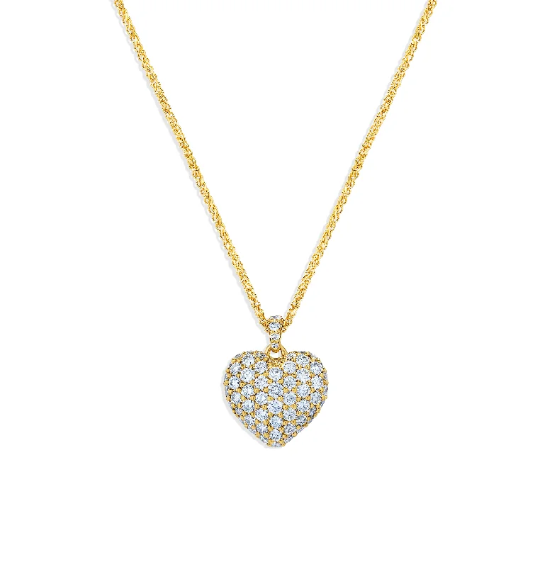 Sabel Collection Yellow Gold Diamond Heart Pendant