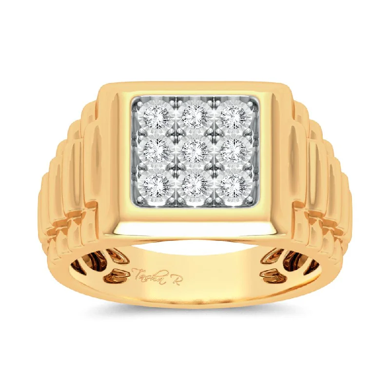 10K 0.15ct Diamond Mens Ring