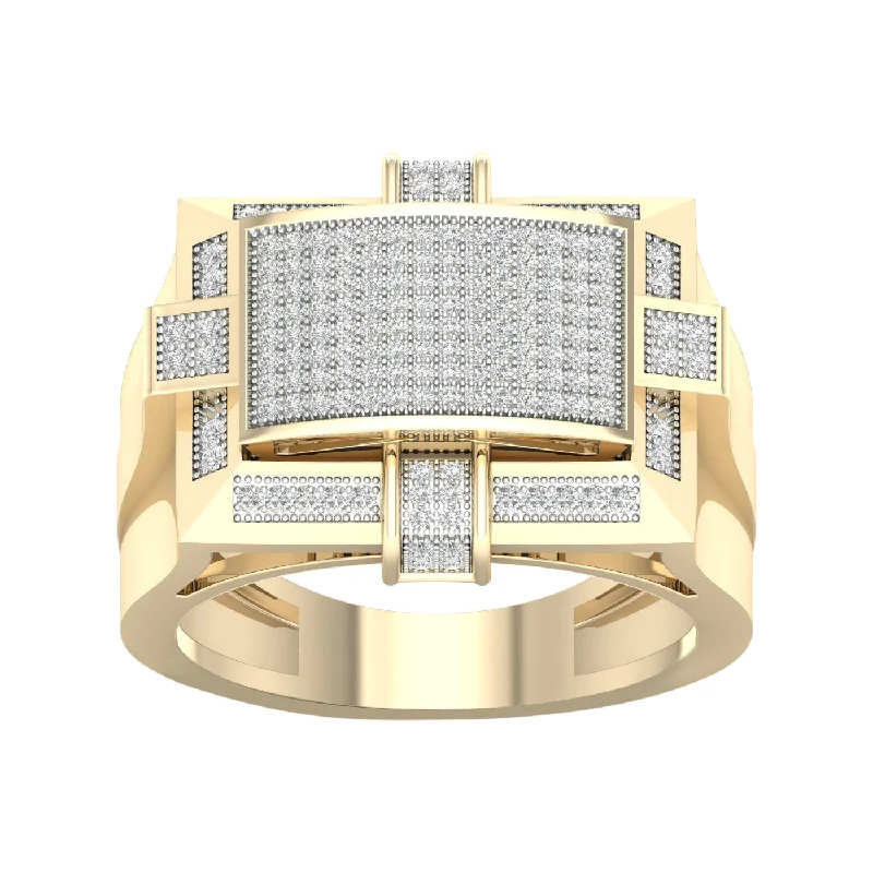 10K 0.50ct Diamond Mens Ring