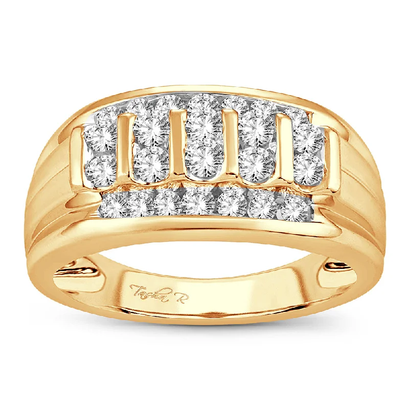 14K  1.00CT DIAMOND MENS RING