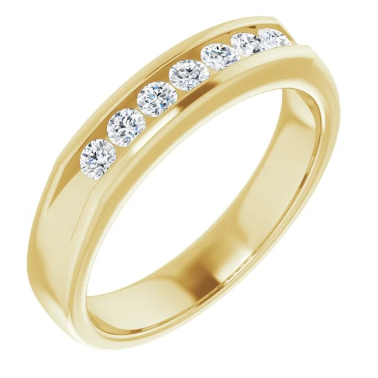 14K Yellow 3/8 CTW Natural Diamond Ring