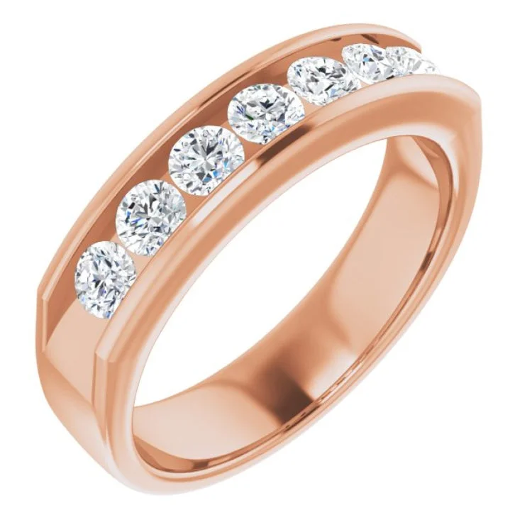 14K Rose 1 CTW Natural Diamond Ring