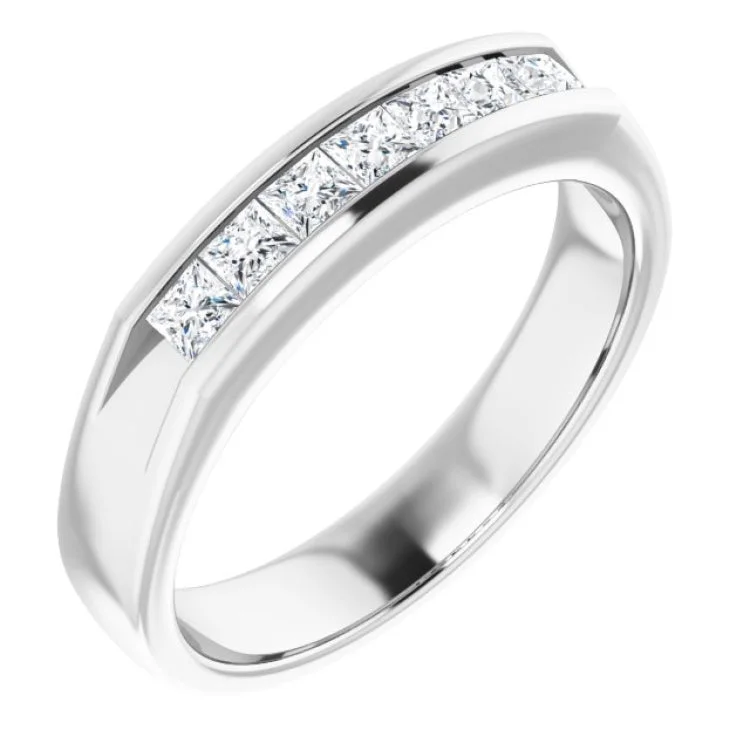 14K White 3/4 CTW Natural Diamond Ring