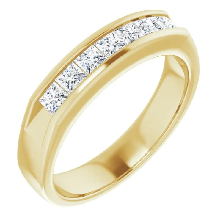 14K Yellow 9/10 CTW Natural Diamond Ring