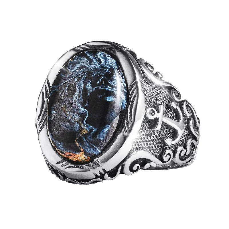 Tempest Pietersite Men's Ring