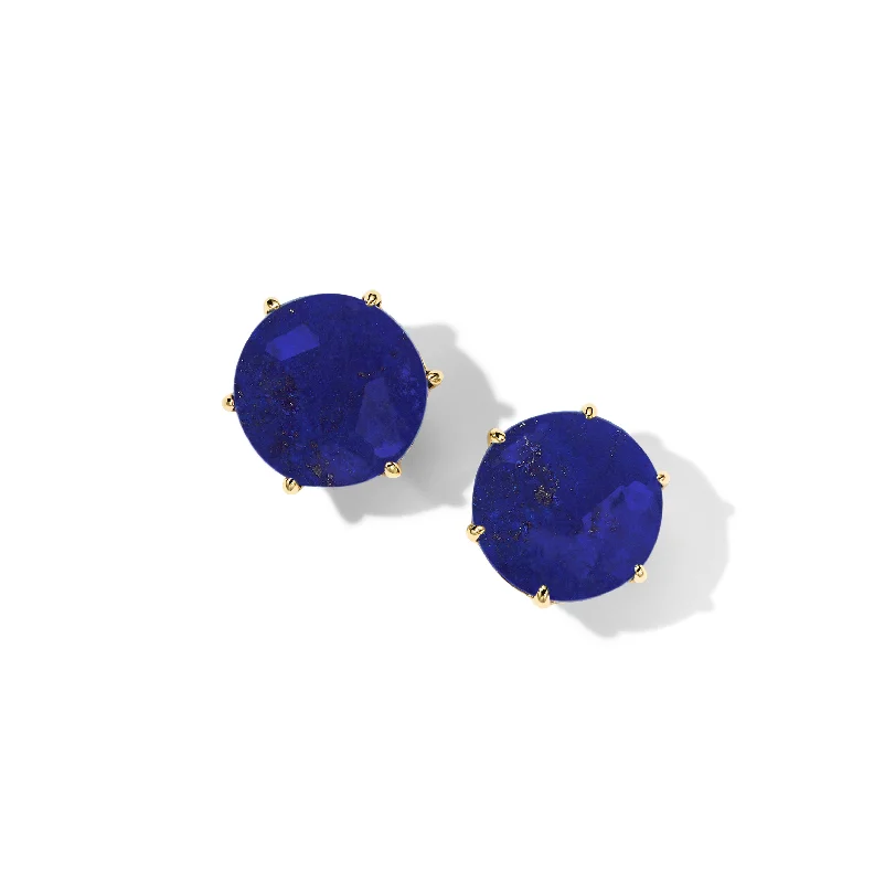 IPPOLITA Rock Candy Medium Round Lapis Doublet Stud Earrings