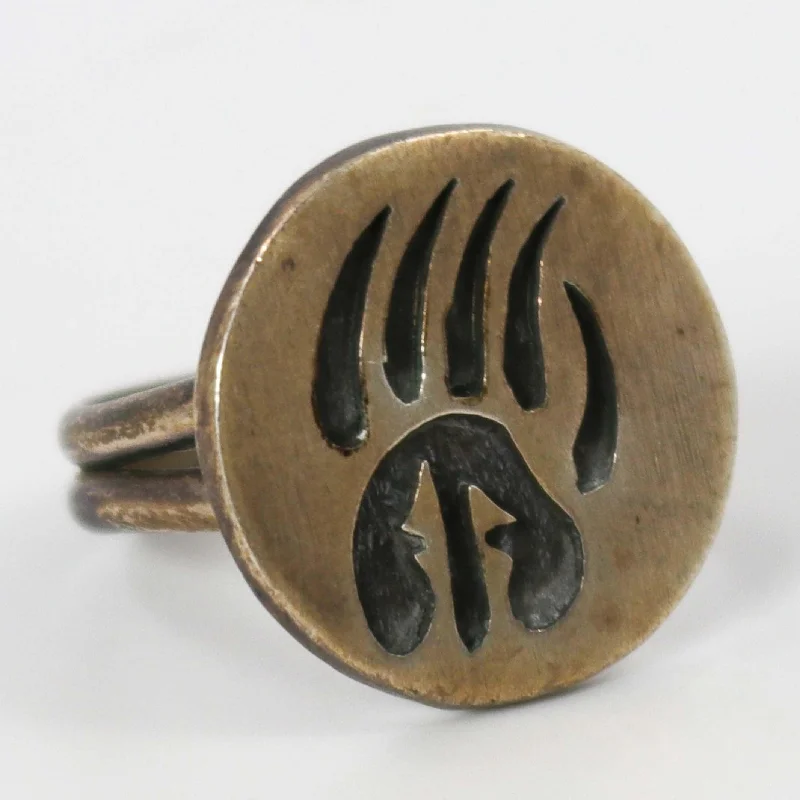 1960s Badger Paw Ring