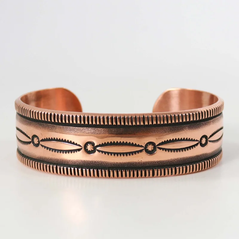 Stamped Copper Cuff