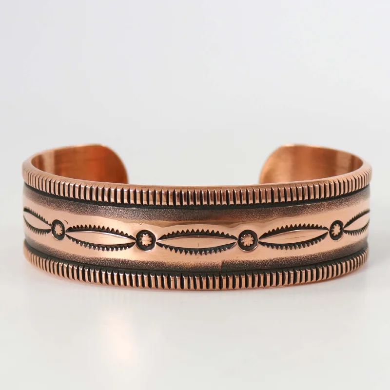 Stamped Copper Cuff