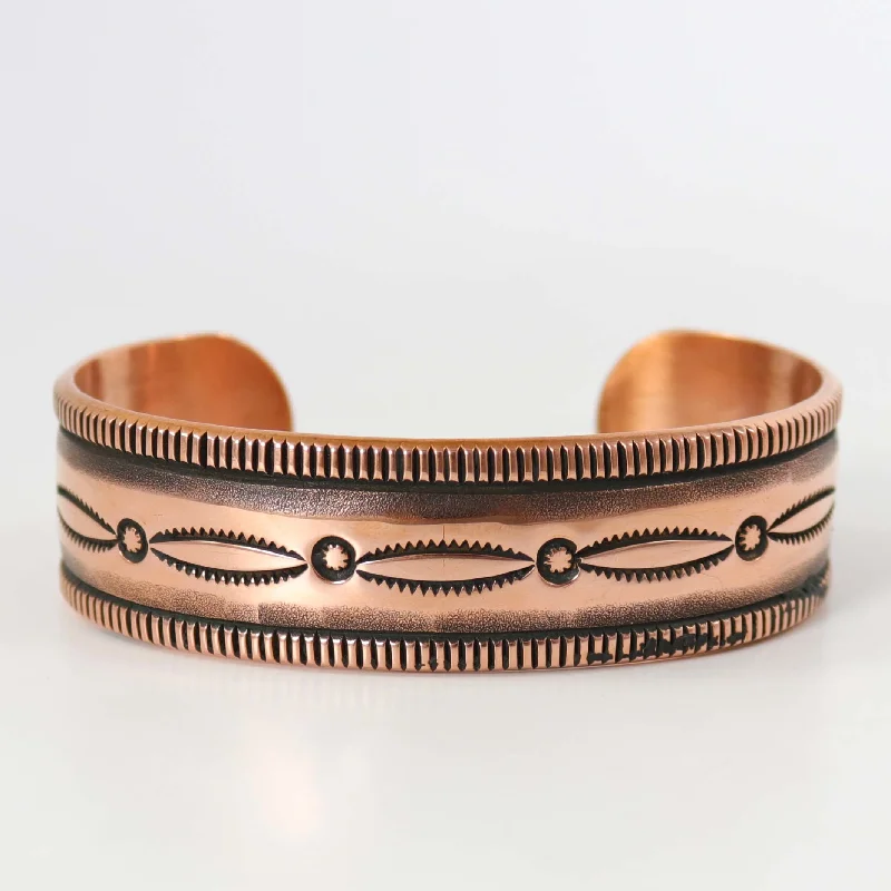 Stamped Copper Cuff