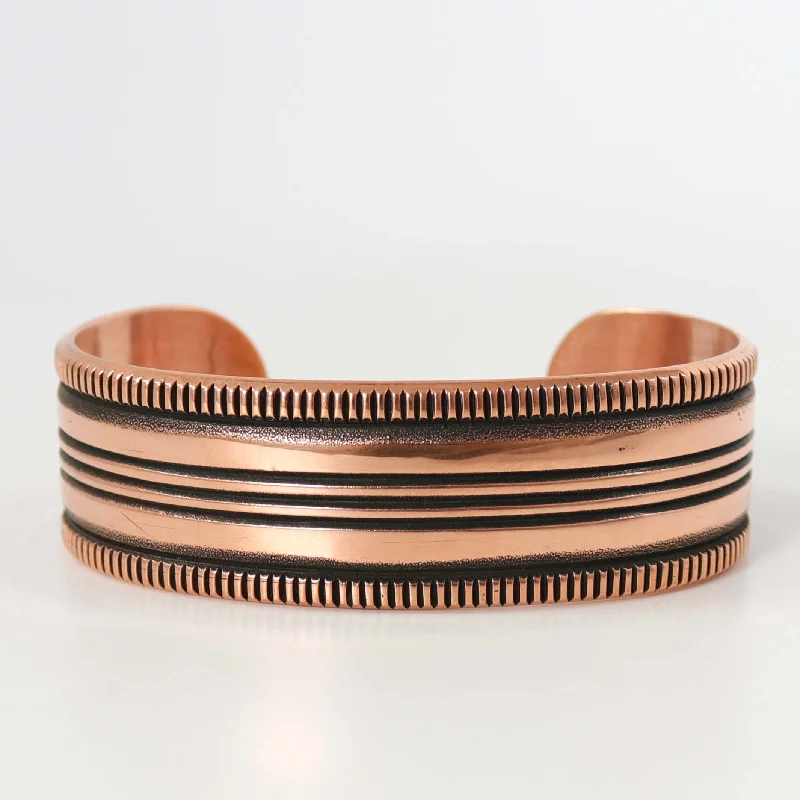 Stamped Copper Cuff