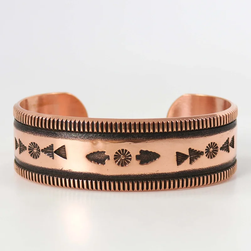 Stamped Copper Cuff