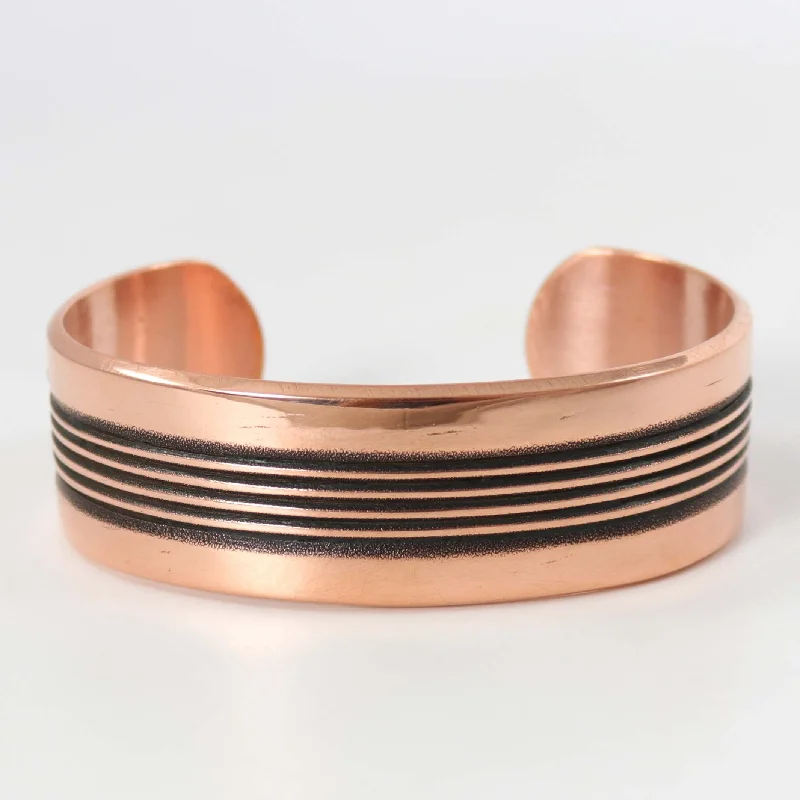 Stamped Copper Cuff