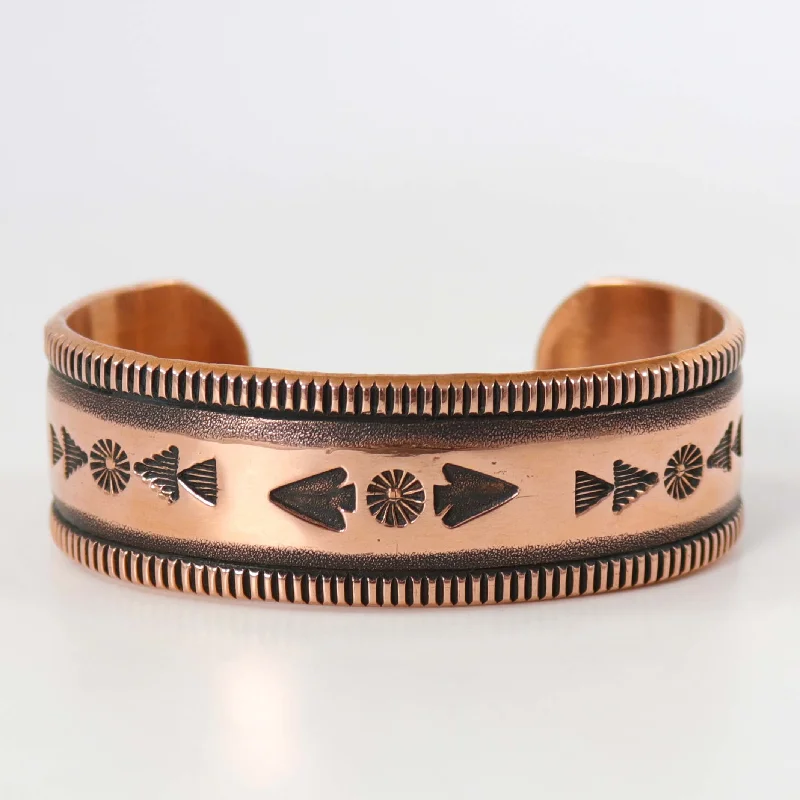 Stamped Copper Cuff