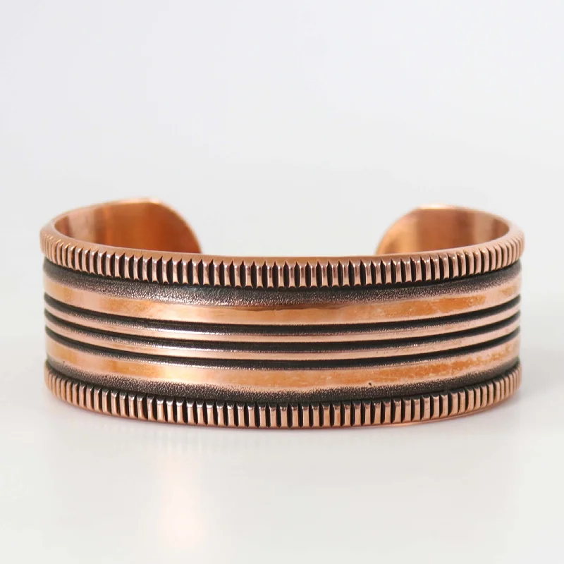 Stamped Copper Cuff