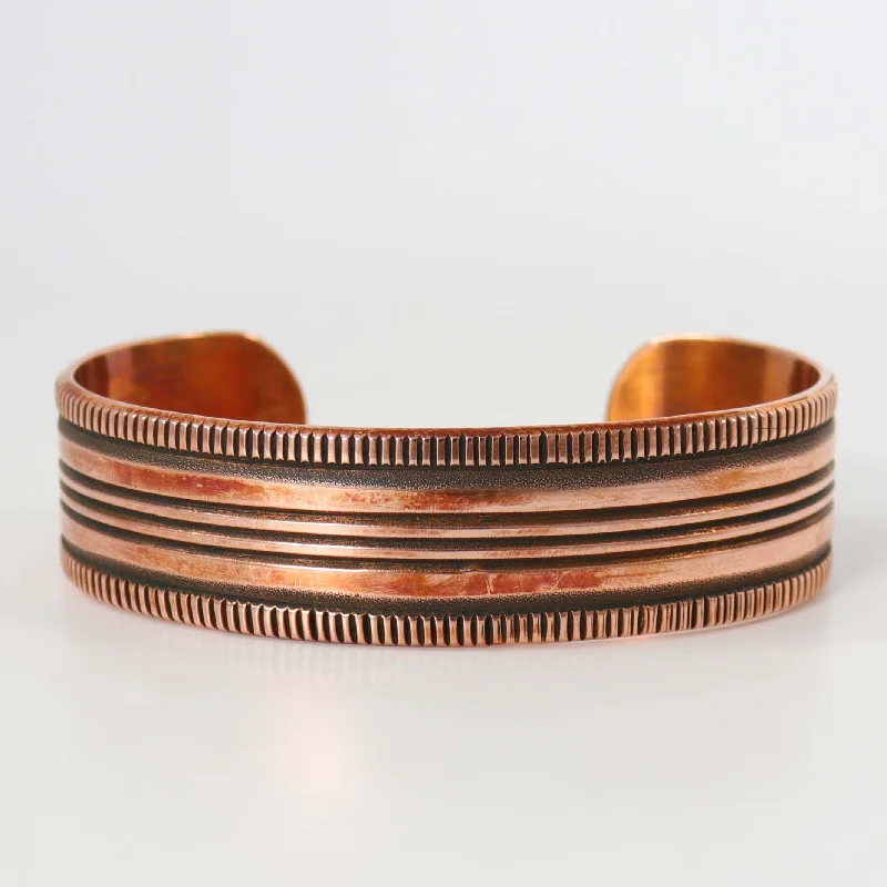 Stamped Copper Cuff