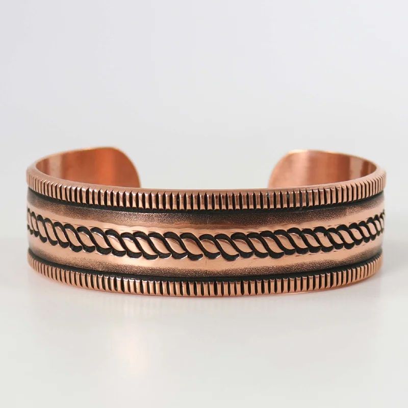 Stamped Copper Cuff