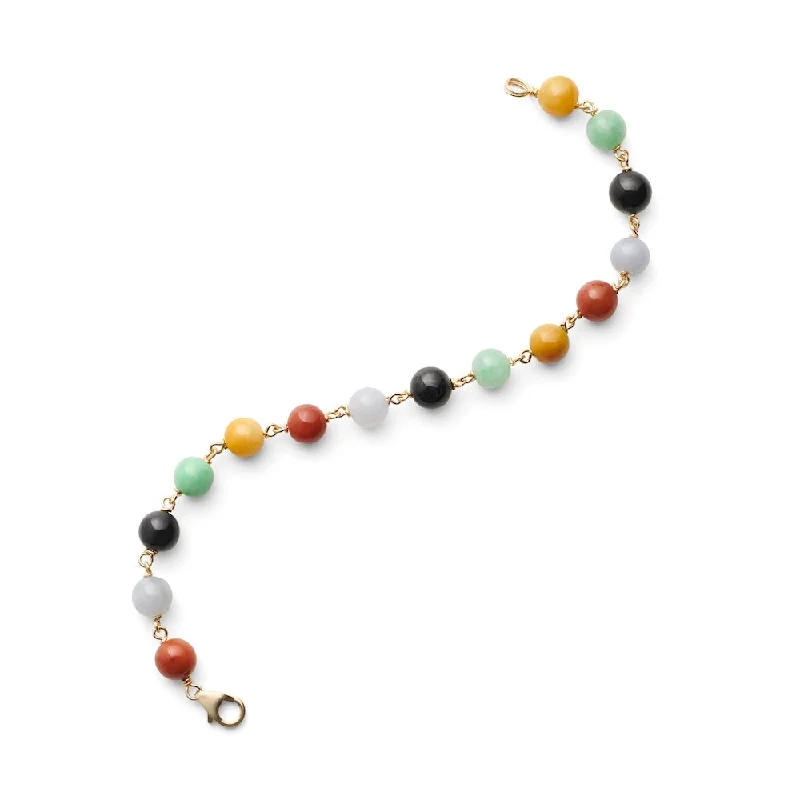 Multicolor Jade Bracelet