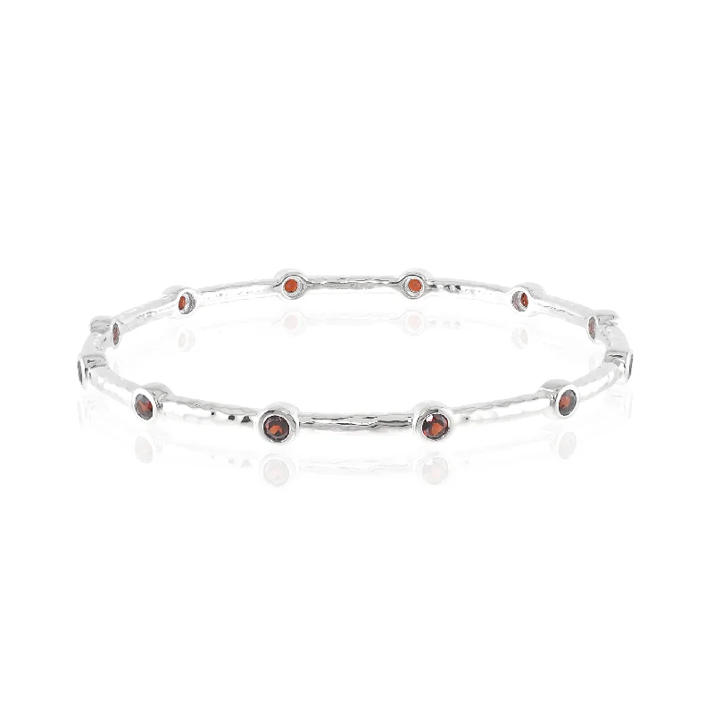 Garnet Stacking Bangle